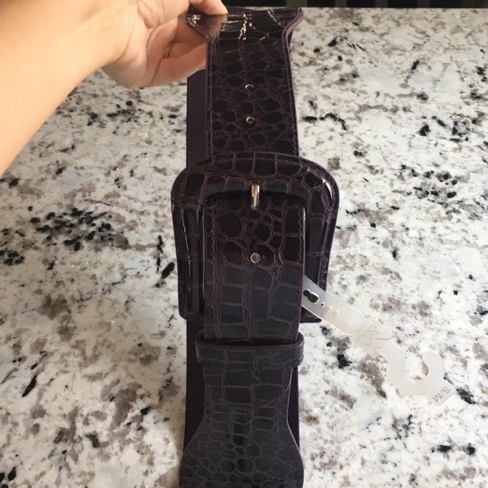 New York & Company alligator purple belt